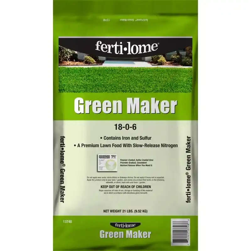 Ferti-lome Green Maker 21 Lb 18-0-6 Lawn Fertilizer 5000 Sq Ft Coverage