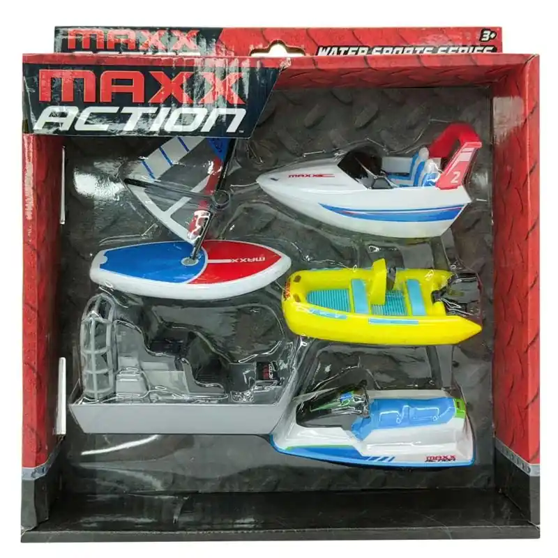 Maxx Action Micro Water Sport Vehicles Multicolored 5 Piece Set For Ages 3+