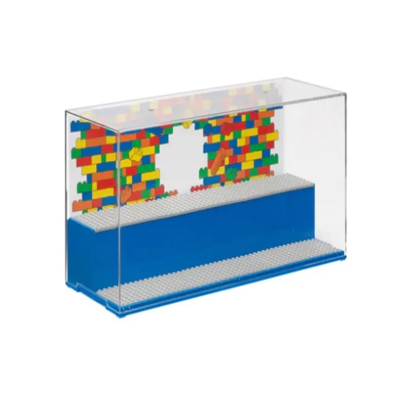 Lego Play & Display Case Blue, 16 X 6 X 8 Inches