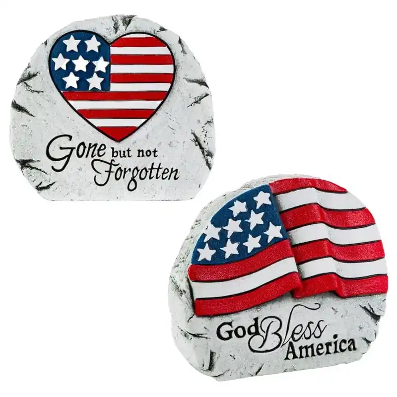 Gerson America Porch Decor – 4.6" Patriotic Accent For Porches