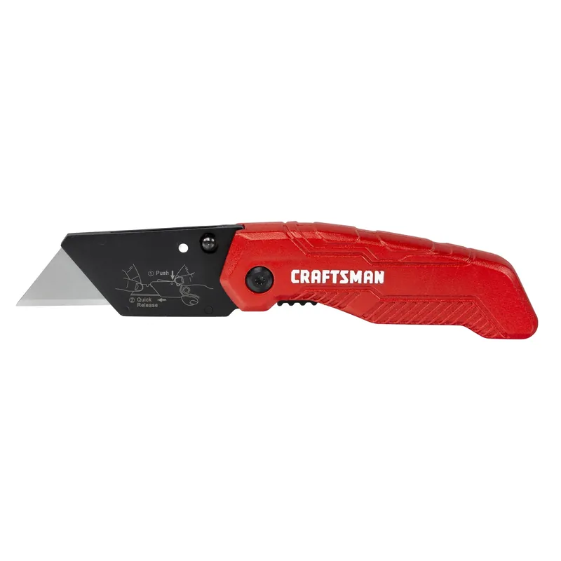 Craftsman 3-3/4 In. Folding Fixed Utility Knife Red 1 Pk