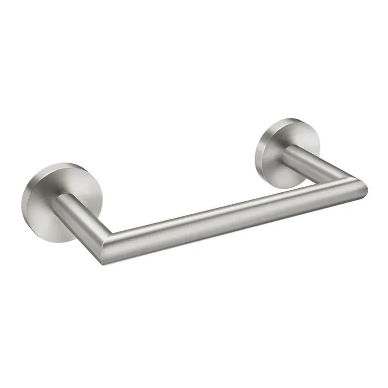 Moen Arlys Brushed Nickel Towel Bar – 7.25‑in Zinc Bar With 10‑lb Capacity