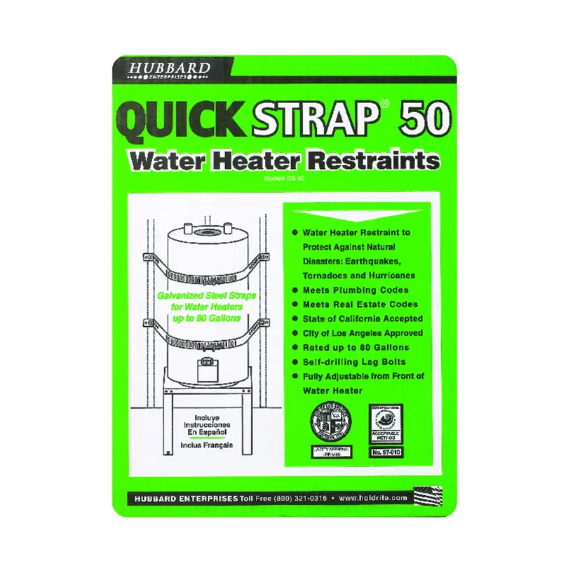 Quick Strap Water Heater Bracing System