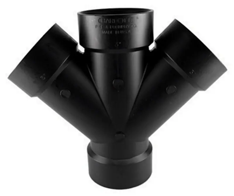 1-1/2 In. All Hub Double Abs Wye Fitting - Schedule 40