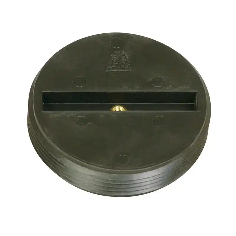 1-1/2 Inch Mpt Abs Threaded Plug For Easy Cleanout Installation
