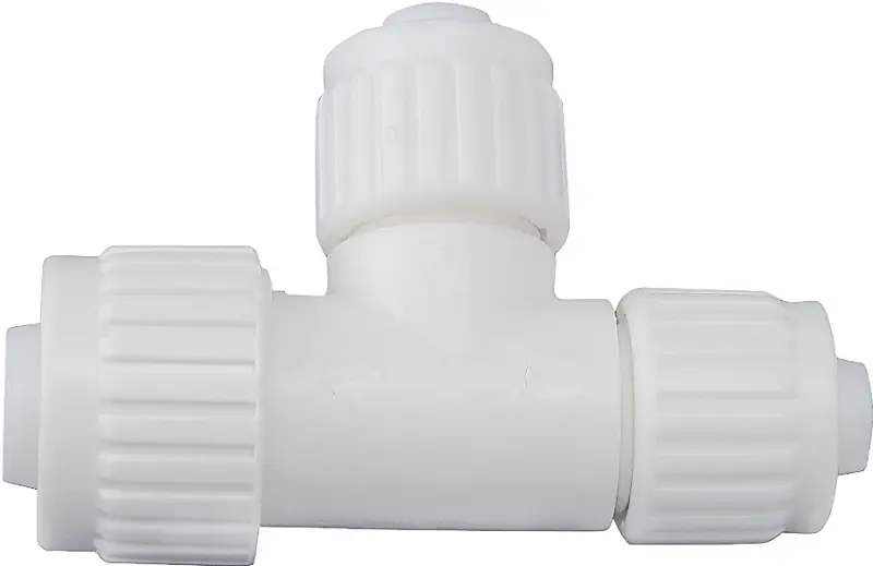 PEX Pipe Tee, 1/2 X 1/2 X 3/8 In.