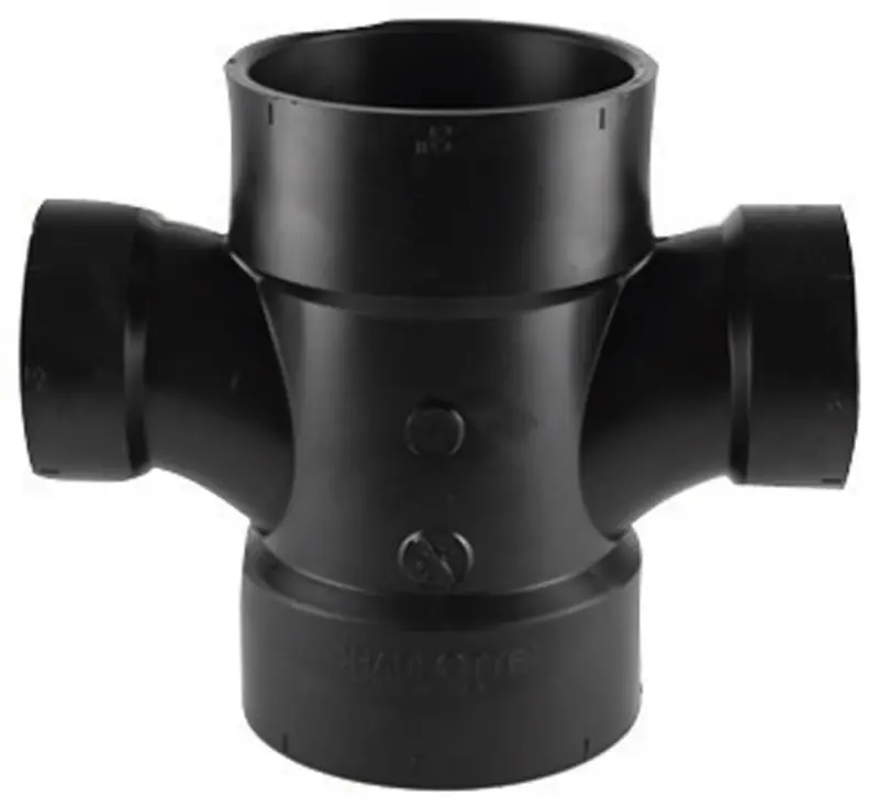 3 In. Hub X 1-1/2 In. D Hub Abs Sanitary Tee For Drainage