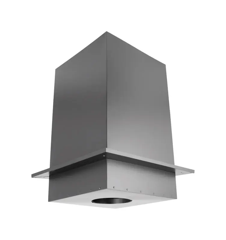 Duraplus 6 In. Stainless Steel Square Ceiling Support Box - 24 In. Tall