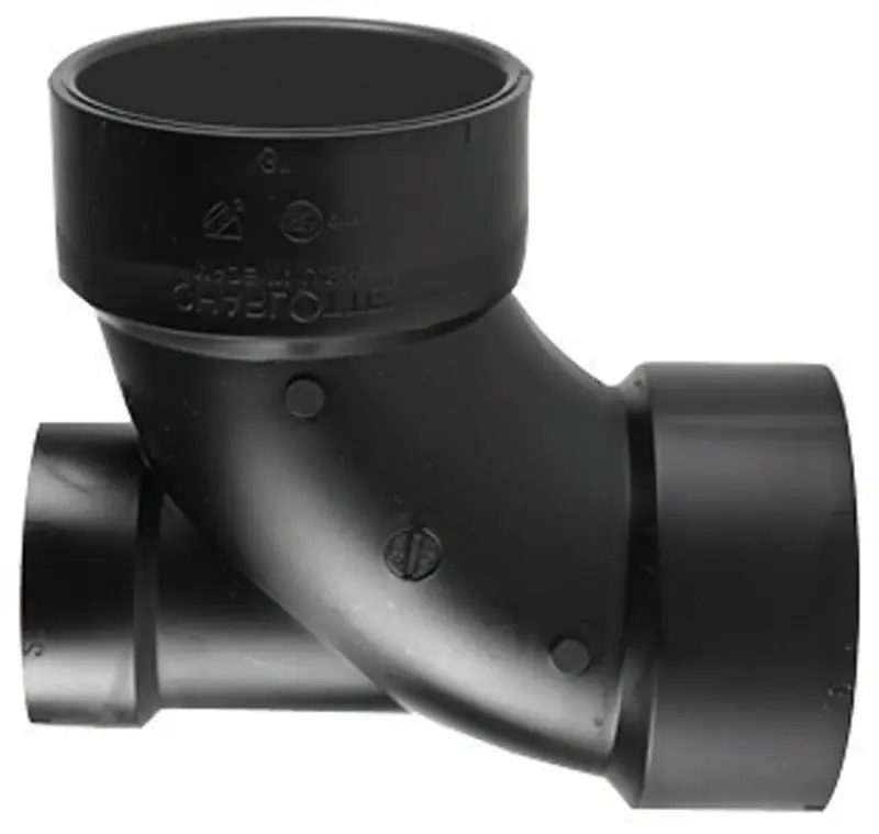 Charlotte Pipe 3 In. Hub X 3 In. D Hub ABS 90 Degree Elbow