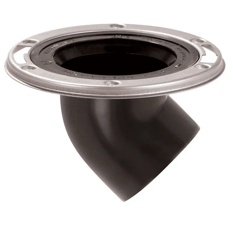 Dropkick Abs Offset Closet Flange 3 Inch With Stainless Steel Swivel Ring