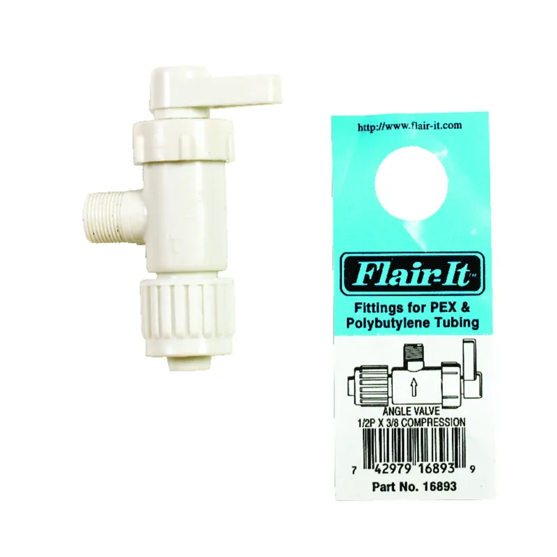 Angle Stop Valve, 1/2 Pex X 3/8-In. Compression