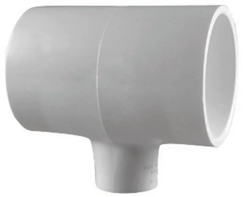 Charlotte Pipe Schedule 40 2 In. Slip X 2 In. D Slip PVC Reducing Tee 1 Pk