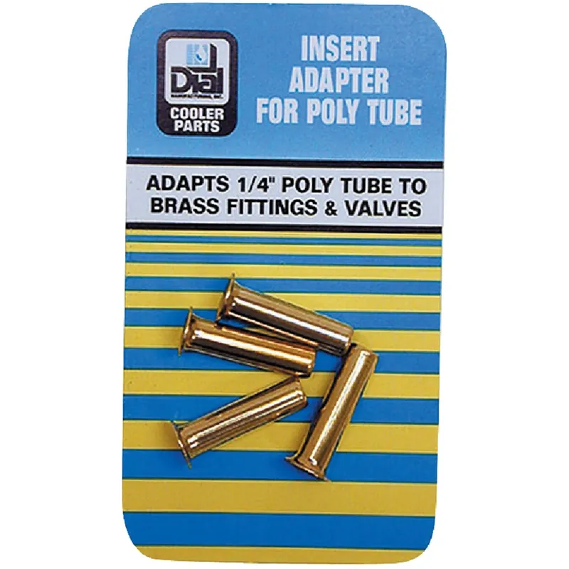 Dial 1/4 In. D Brass Insert Adapter