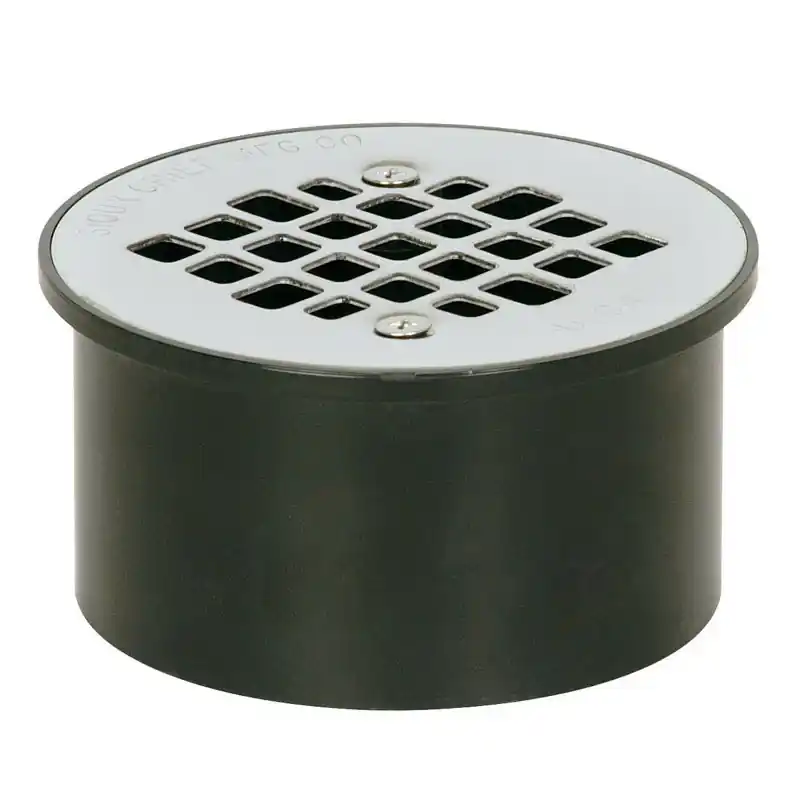 3 Or 4 Inch Diameter Abs General Purpose Floor Drain With Stainless Steel Strainer