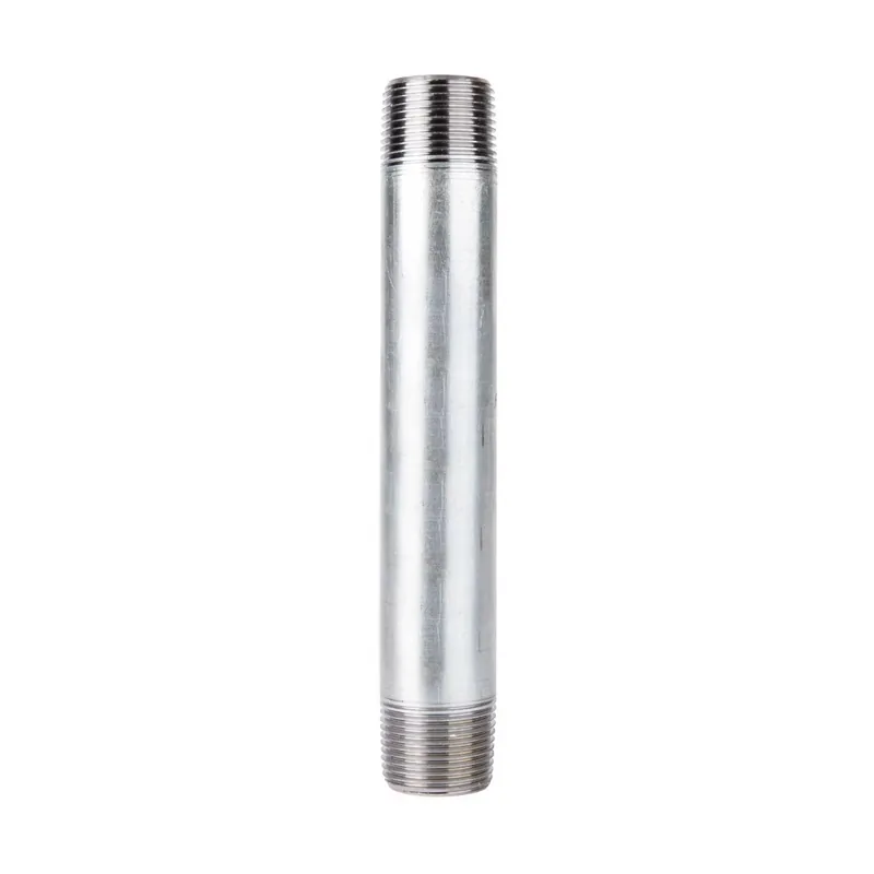 Stz Industries 4 In. Mip X 4 In. D Galvanized Steel 8 In. L Nipple