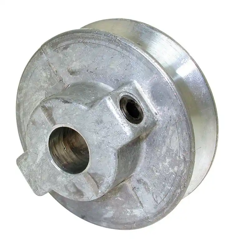 Silver Steel Fixed Motor Pulley 1/2 Hp 2 3/4" Diameter 1/2" Bore