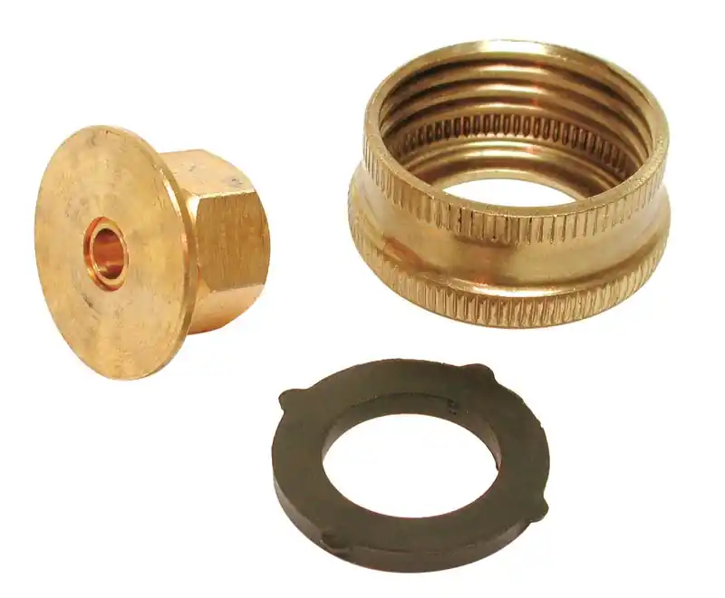 1/4 In. H Yellow Brass Garden Hose Adaptor For Mobile Coolers