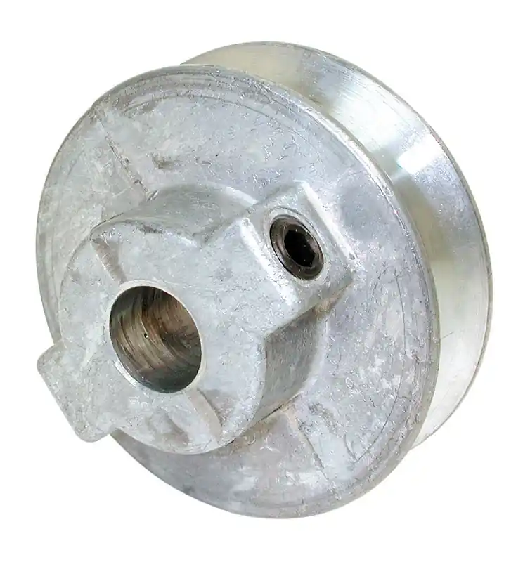 2-1/4 In. H X 1/2 In. W Zinc Silver Fixed Motor Pulley Model 6215