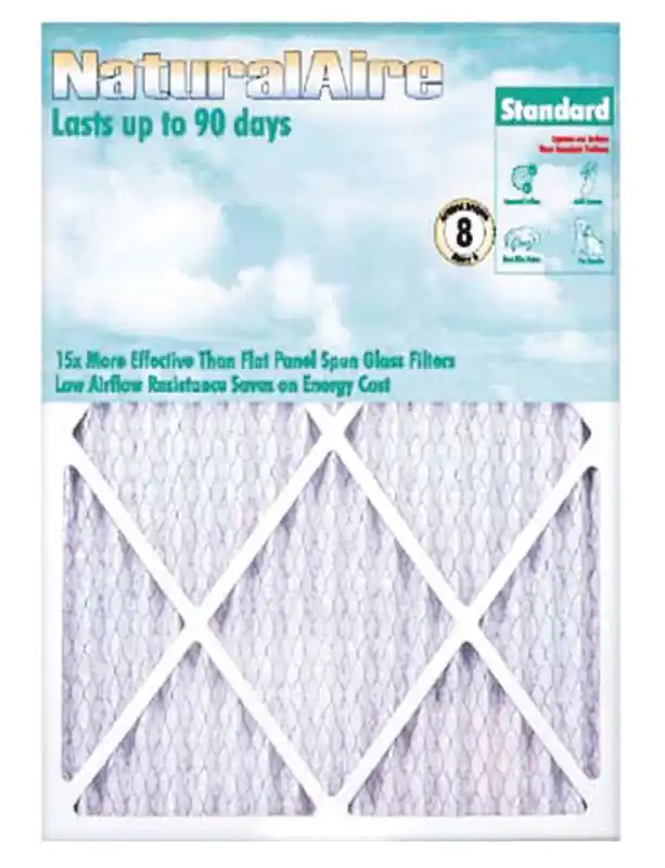 NaturalAire 16 In. W X 36 In. H X 1 In. Synthetic 8 MERV Pleated Air Filter 1 Pk
