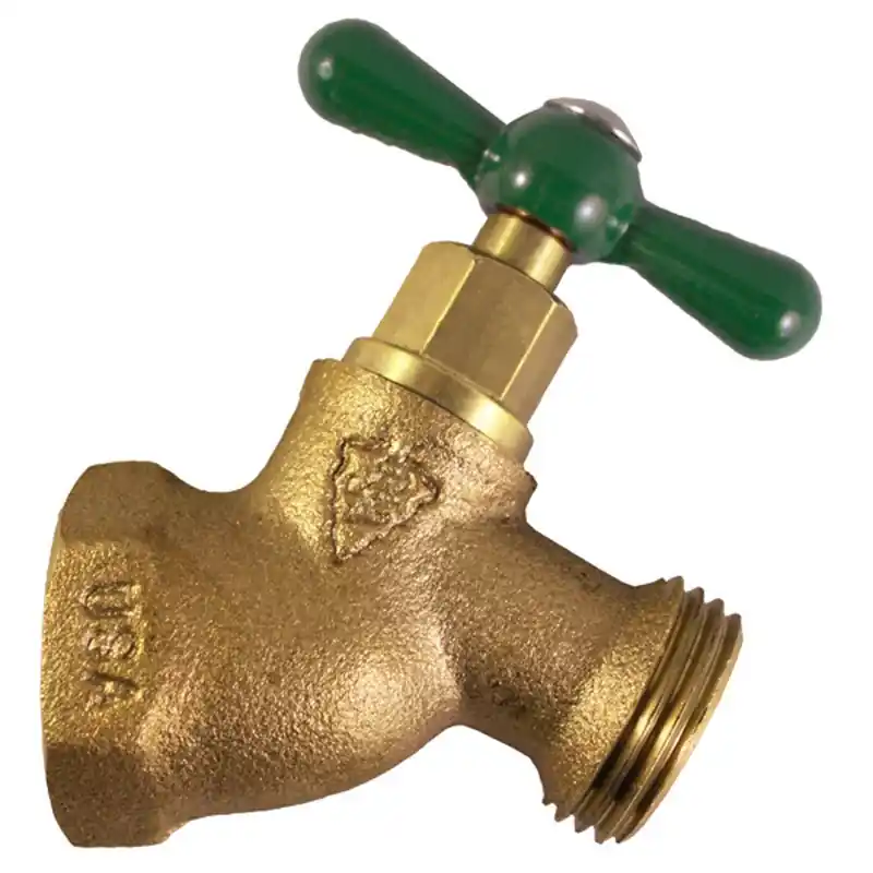 No-Kink Straight Hose Bibb, Lead-Free, 1/2 In. FPT