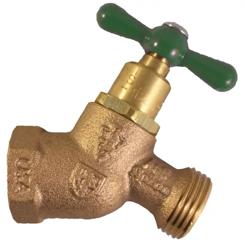 No-Kink Hose Bibb With Vacuum Breaker, Lead-Free, 3/4 FIP X 3/4 In. Hose Thread