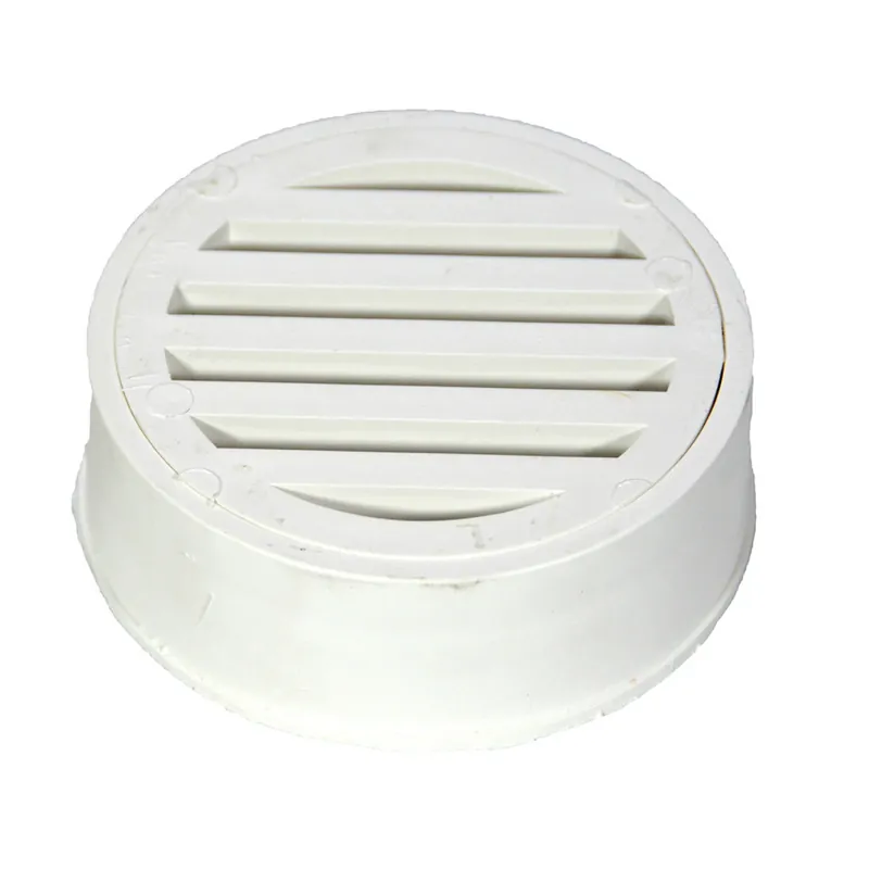 3 Inch White Styrene Deck Drain With Sewer And Drain Adapter