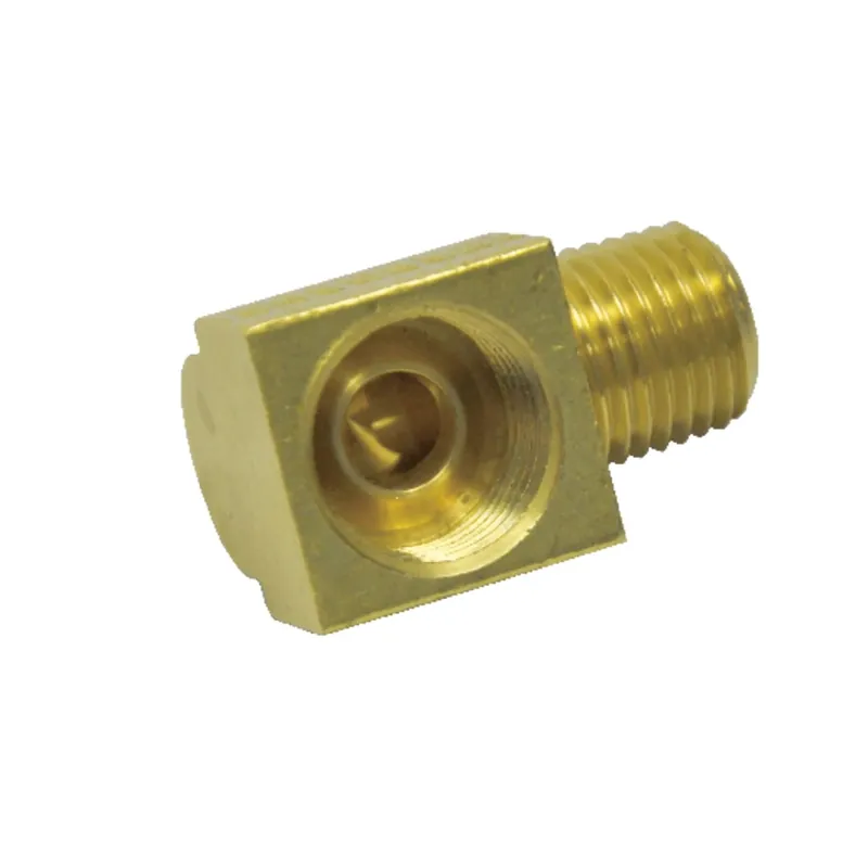 Jmf Company 1/2 In. Flare X 3/8 In. Mpt Yellow Brass Inverted Elbow