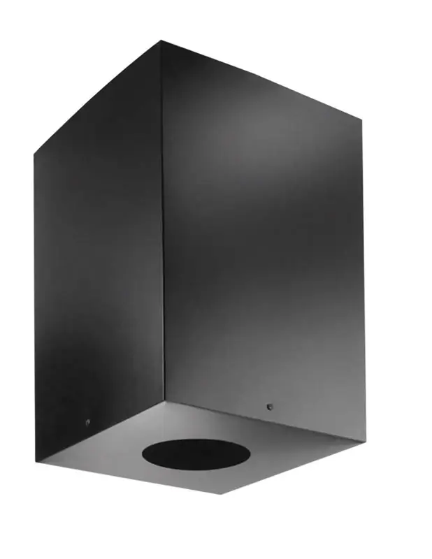 Duraplus 6 In. Galvanized Steel Square Ceiling Support Box With Trim Collar
