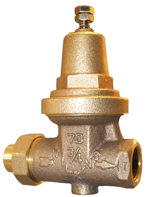 Zurn Bronze FNPT 3/4" Water Pressure Regulator – Lead‑Free, High‑Temp Rated