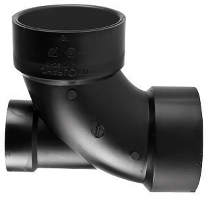 Charlotte Pipe 3 In. Hub X 3 In. D Hub ABS 90 Degree Elbow