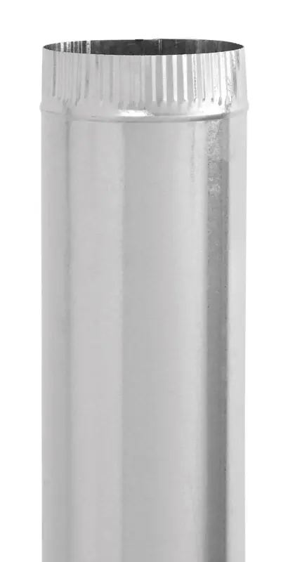 4 Inch Diameter X 30 Inch Length Galvanized Steel Furnace Pipe