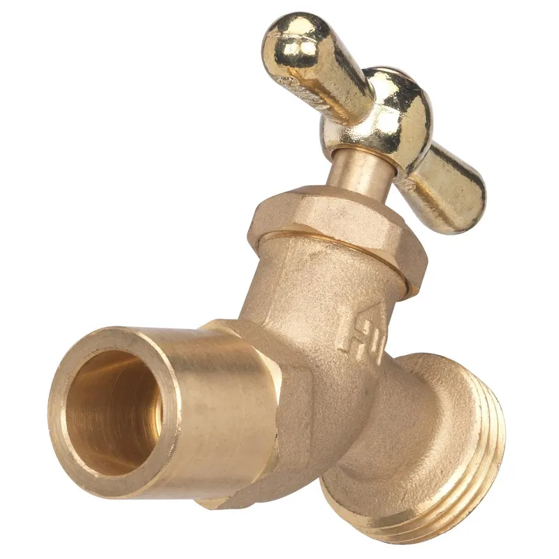 Homewerks 1/2 Or 3/4 In. Sweat X 3/4 In. Mht Brass No-kink Hose Bibb Valve