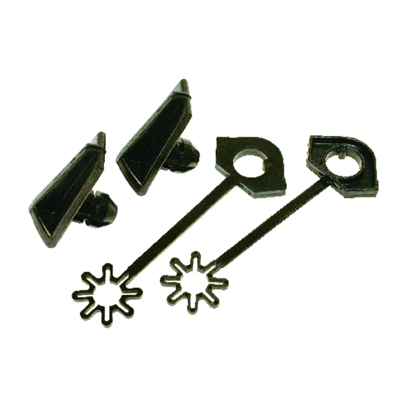 Dial 3/4 In. H X 4-3/4 In. W Black Polypropylene Corner Wire Latch