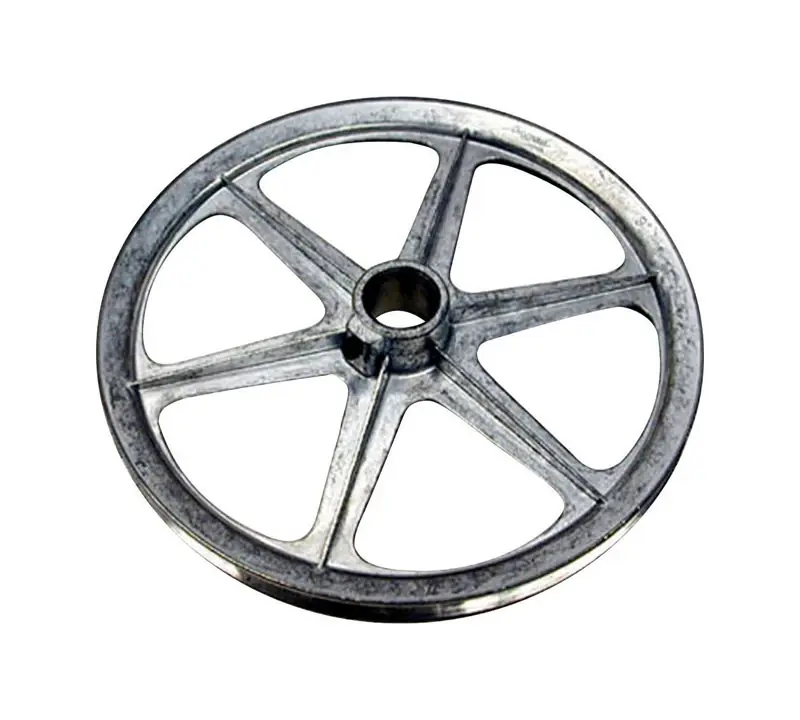 14 In. H X 14 In. W Silver Zinc Blower Pulley With Keyway