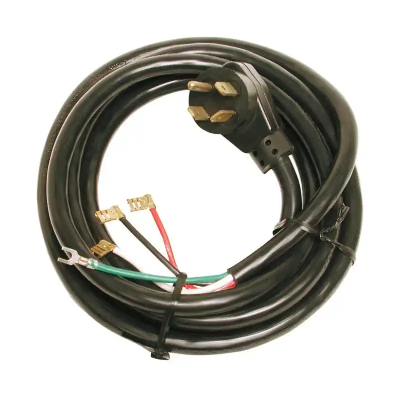 Black Plastic Angle Plug Motor Cord For 2 Speed 1 Hp Motors - Model 7526