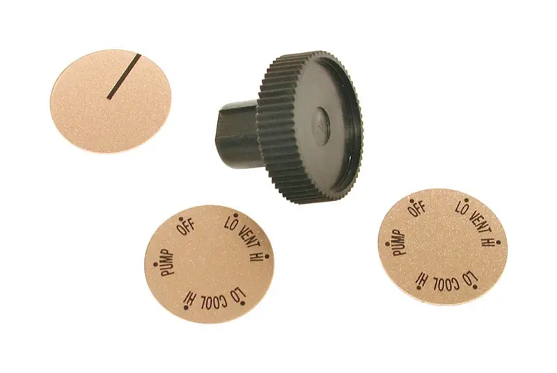 Black Plastic Long Shaft Knob Kit For 2 Speed Evaporative Coolers