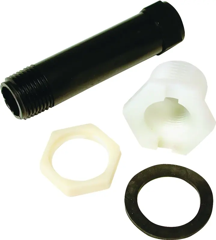 Evaporative Cooler Overflow Drain Kit, Nylon, 1/2-In.