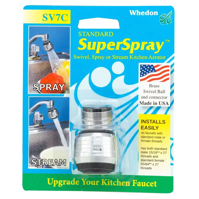 SuperSpray Saver Series Spray & Stream Aerator, 1.8 GPM