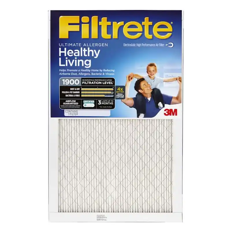 Filtrete 24 In. W X 24 In. H X 1 In. Polypropylene 1900 MPR Pleated Allergen Air Filter 1 Pk
