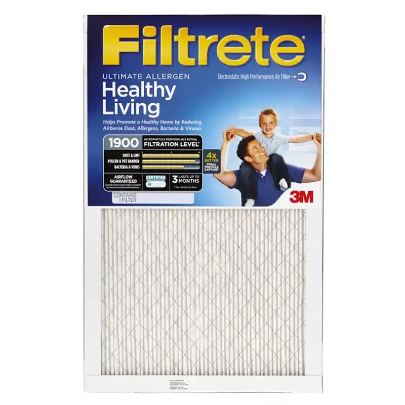 Filtrete 20 In. W X 24 In. H X 1 In. Polypropylene 1900 MPR Pleated Allergen Air Filter 1 Pk
