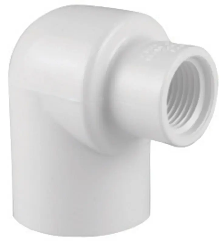 Charlotte Pipe Schedule 40 1/2 In. Slip X 3/4 In. D FPT PVC Elbow 1 Pk
