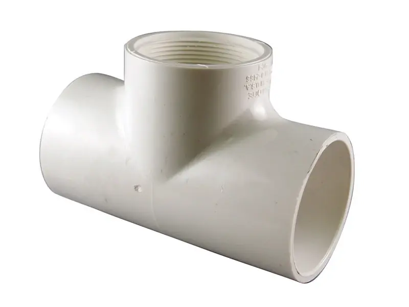 Charlotte Pipe Schedule 40 1/2 In. Slip X 1/2 In. D Slip PVC Reducing Tee 1 Pk