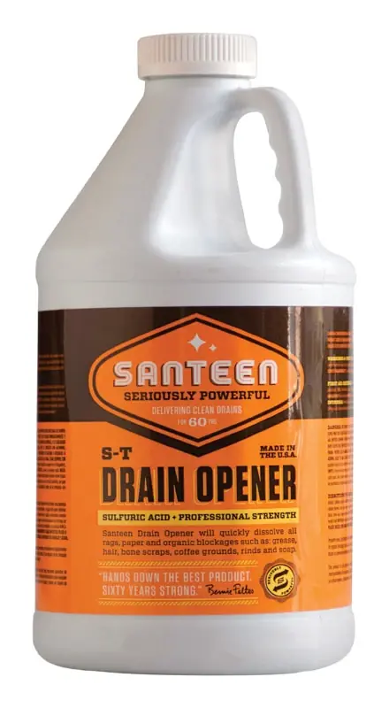 Santeen Industrial Strength S-T Liquid Drain Opener 64 Oz