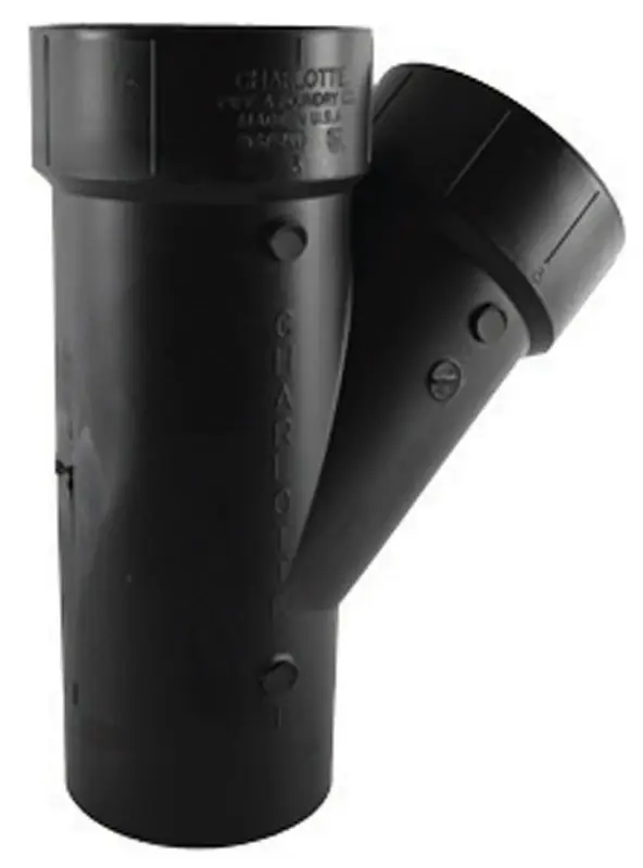 3 In. Spigot X 3 In. D Hub Abs Street Wye For Drainage Systems