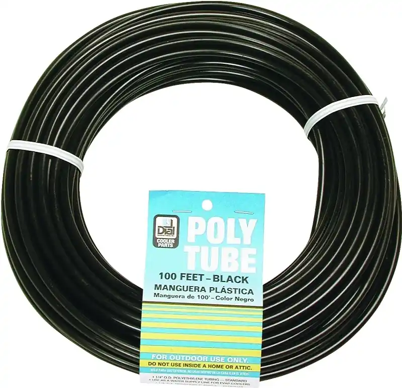 Evaporative Cooler Poly Tube, Black, 1/4-In. OD X 100-Ft.