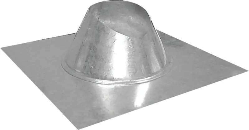 Roof Flashing, Rainproof, Galvanized, 3 In.