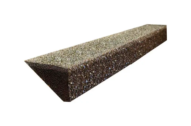 GutterFoam FR 5 In. W X 48 In. L Black Polyether Outdoor Foam Gutter Guard 1 Pk