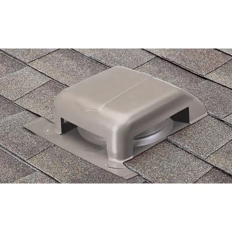 Slant Roof Vent, Galvanized, Weatherwood, Round, 7-1/2-In. Opening