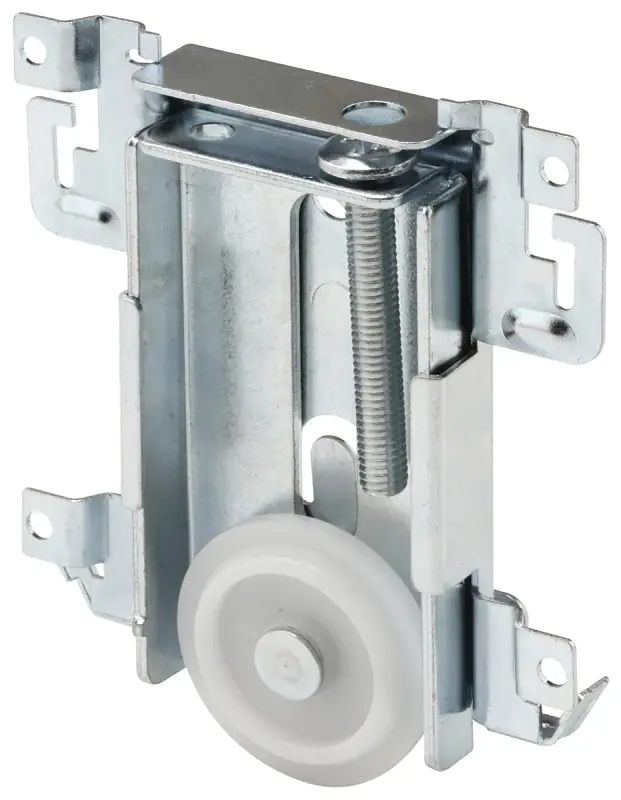 Prime-Line 1-3/8 In. D X 1/4 In. L Mill Plastic/Steel Mirror Door Bottom Roller 1 Pk