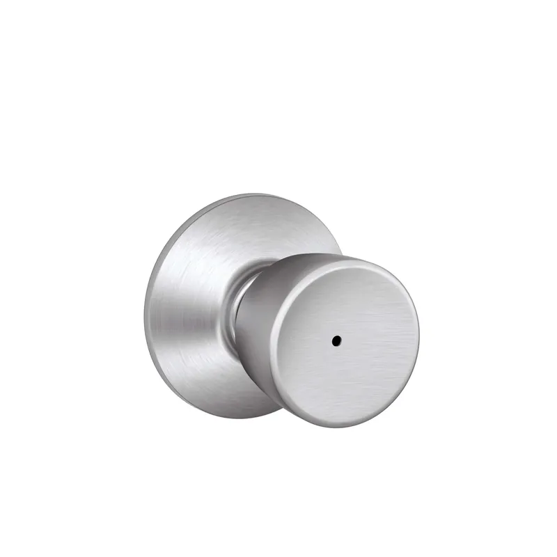 Bell Satin Chrome Bed & Bath Door Knob Privacy Lock F40vbel626